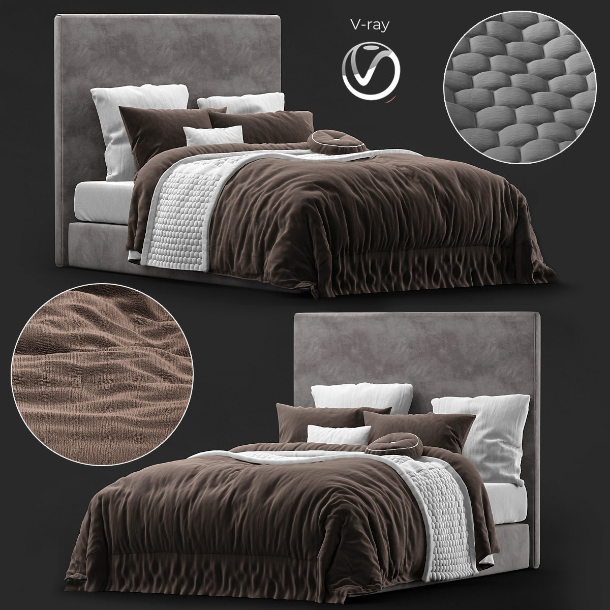 BED Collection 10 Pieces 3d model 3D model_18