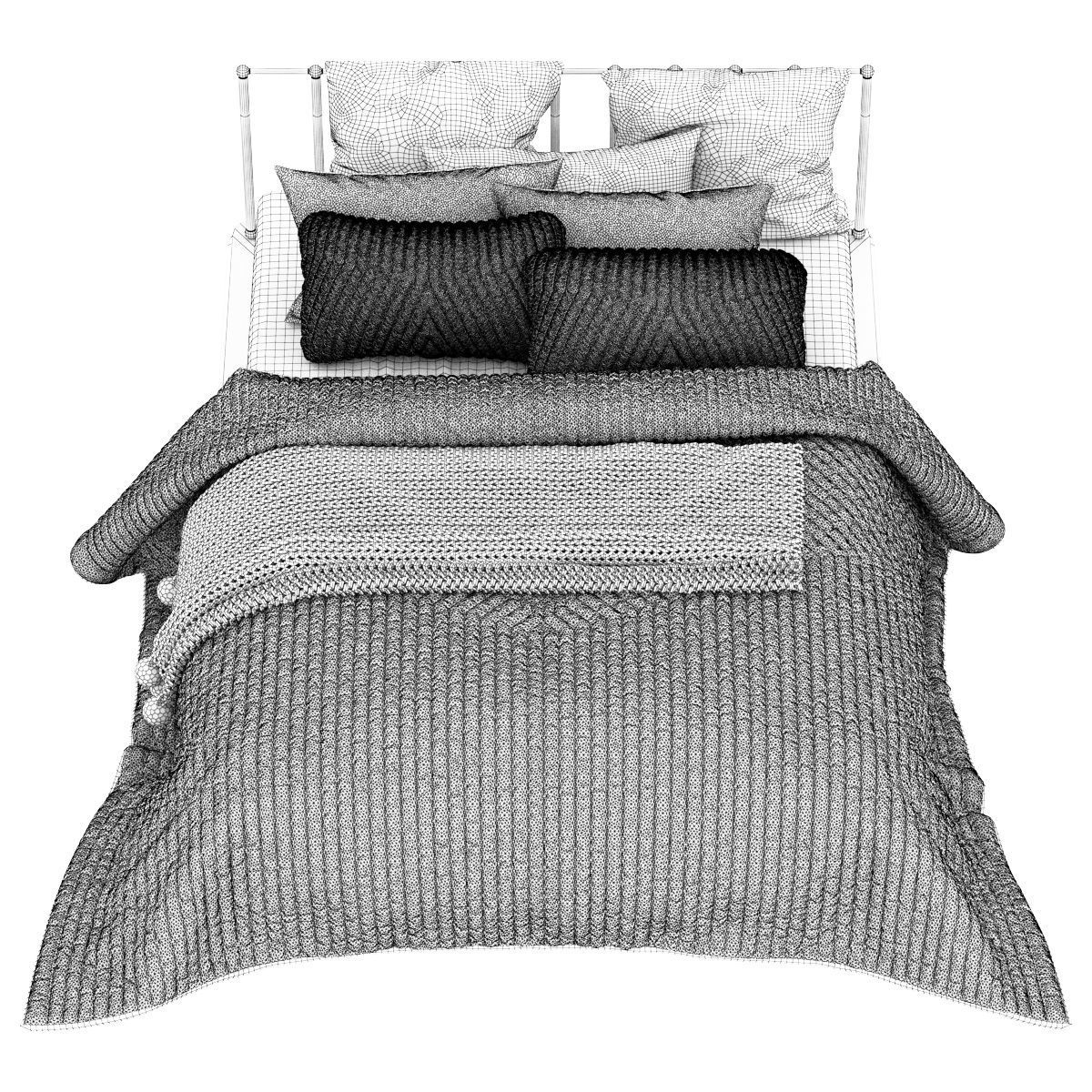BED Collection 10 Pieces 3d model 3D model_15
