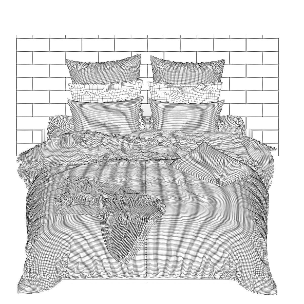 BED Collection 10 Pieces 3d model 3D model_12