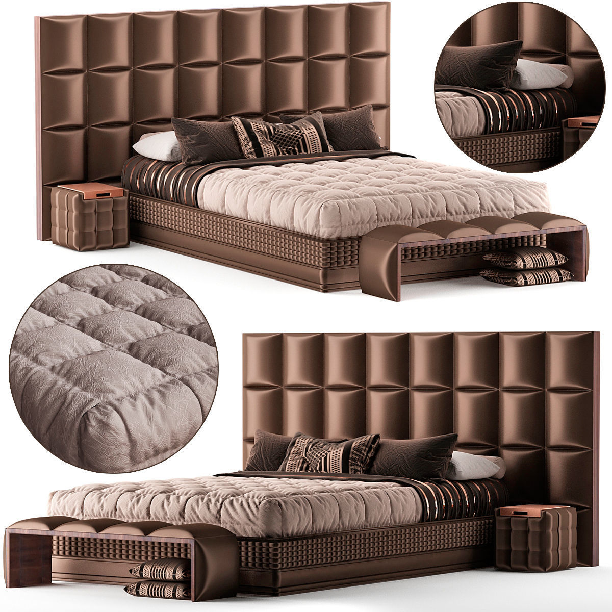 BED Collection 10 Pieces 3d model 3D model_21