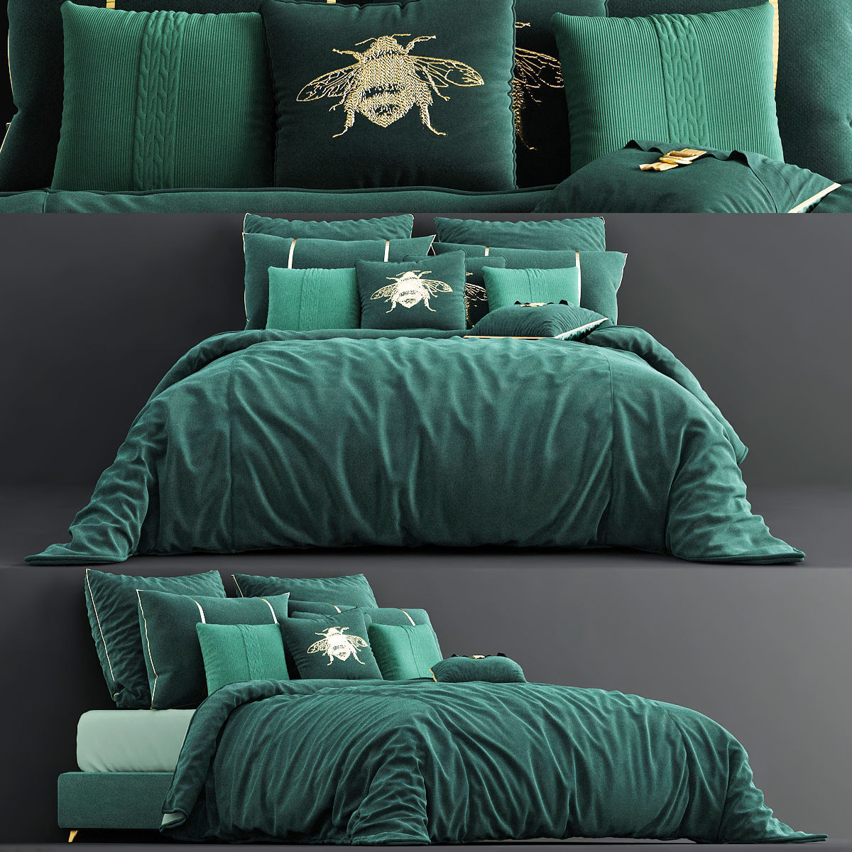 BED Collection 10 Pieces 3d model 3D model_20