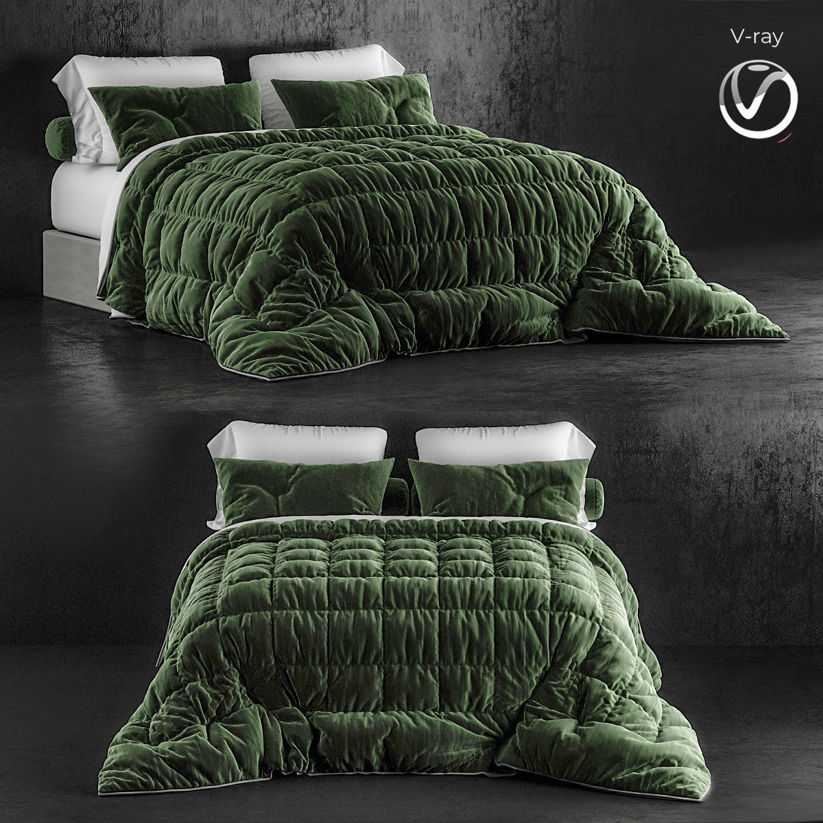 BED Collection 10 Pieces 3d model 3D model_16