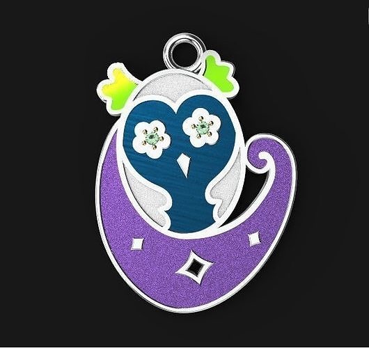 Baby pendant 3D print model