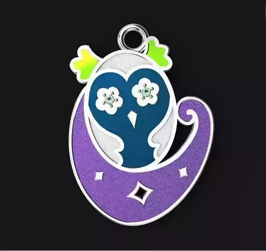 Baby pendant 3D print model