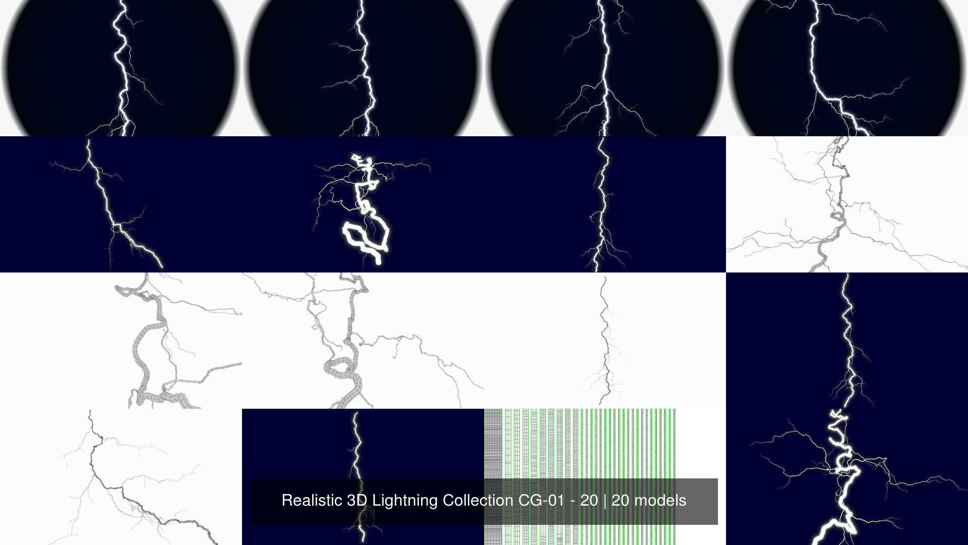 Realistic 3D Lightning Collection CG-01 - 20 _2