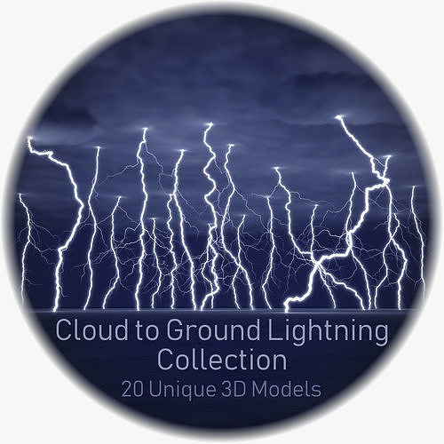 Realistic 3D Lightning Collection CG-01 - 20 