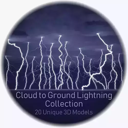 Realistic 3D Lightning Collection CG-01 - 20 