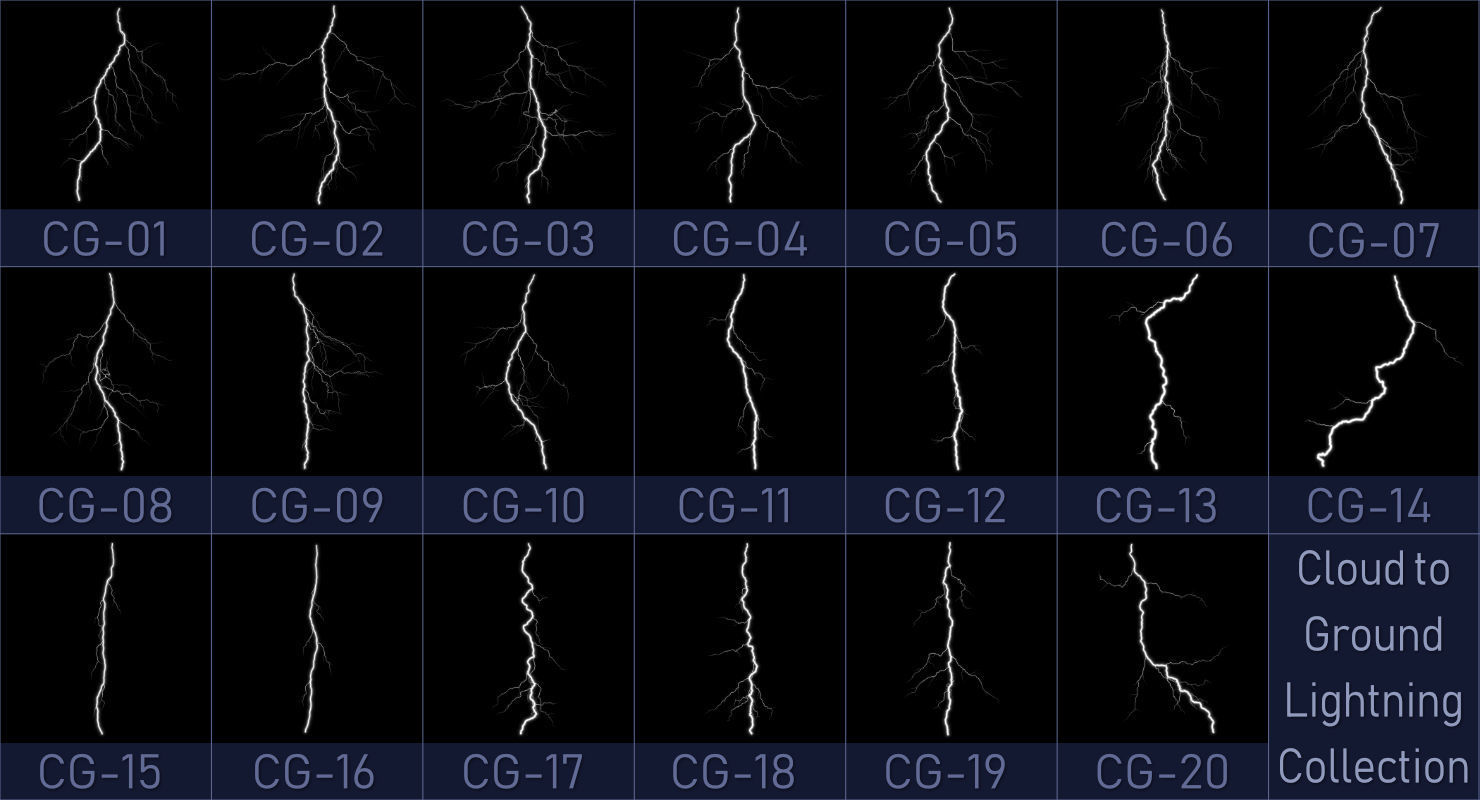 Realistic 3D Lightning Collection CG-01 - 20 _1