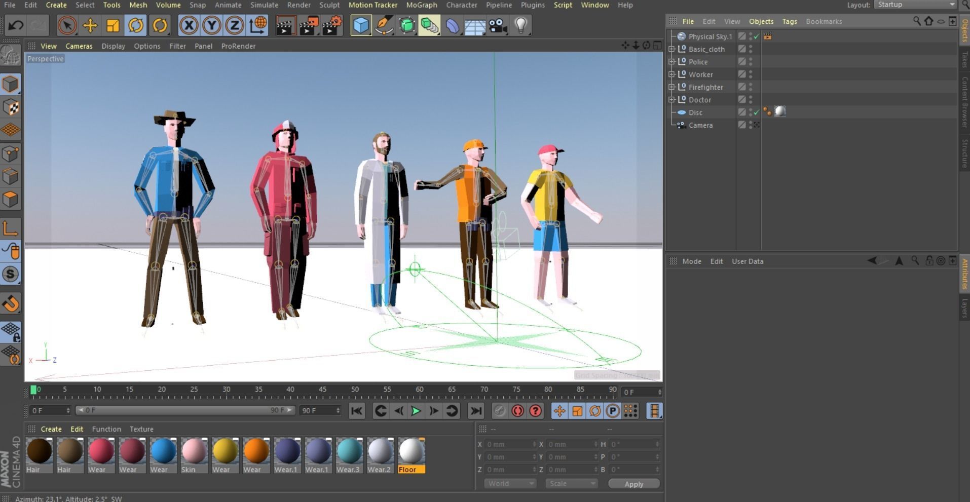 Cartoon Low Poly Man Characters Pack Low-poly 3D model_16