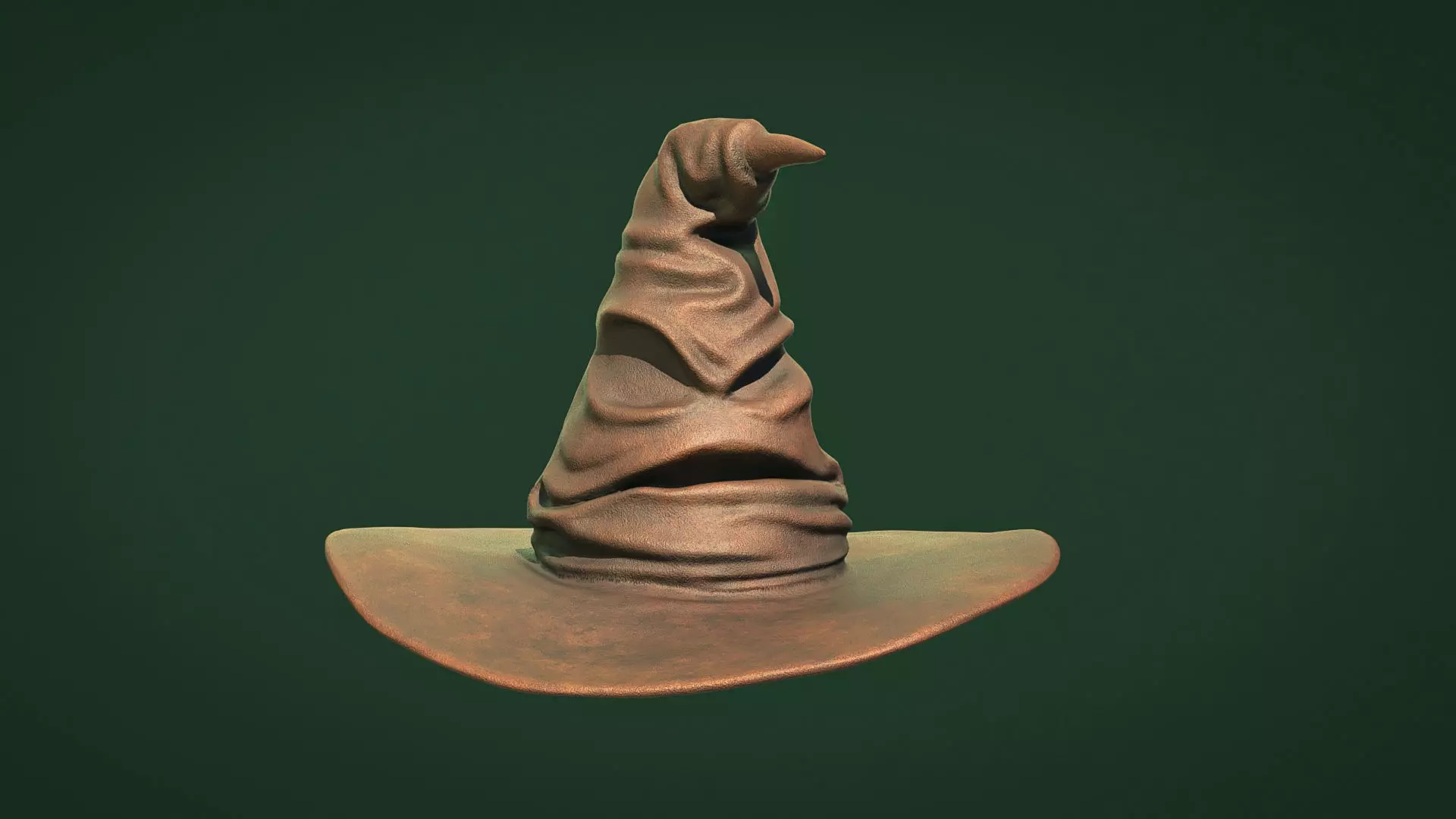 Harry potter - sorting hat - HQ and Low-poly 3D model_0