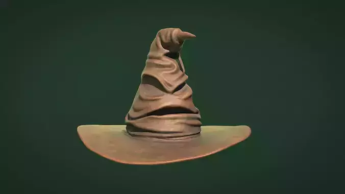 Harry potter - sorting hat - HQ and Low-poly 3D model