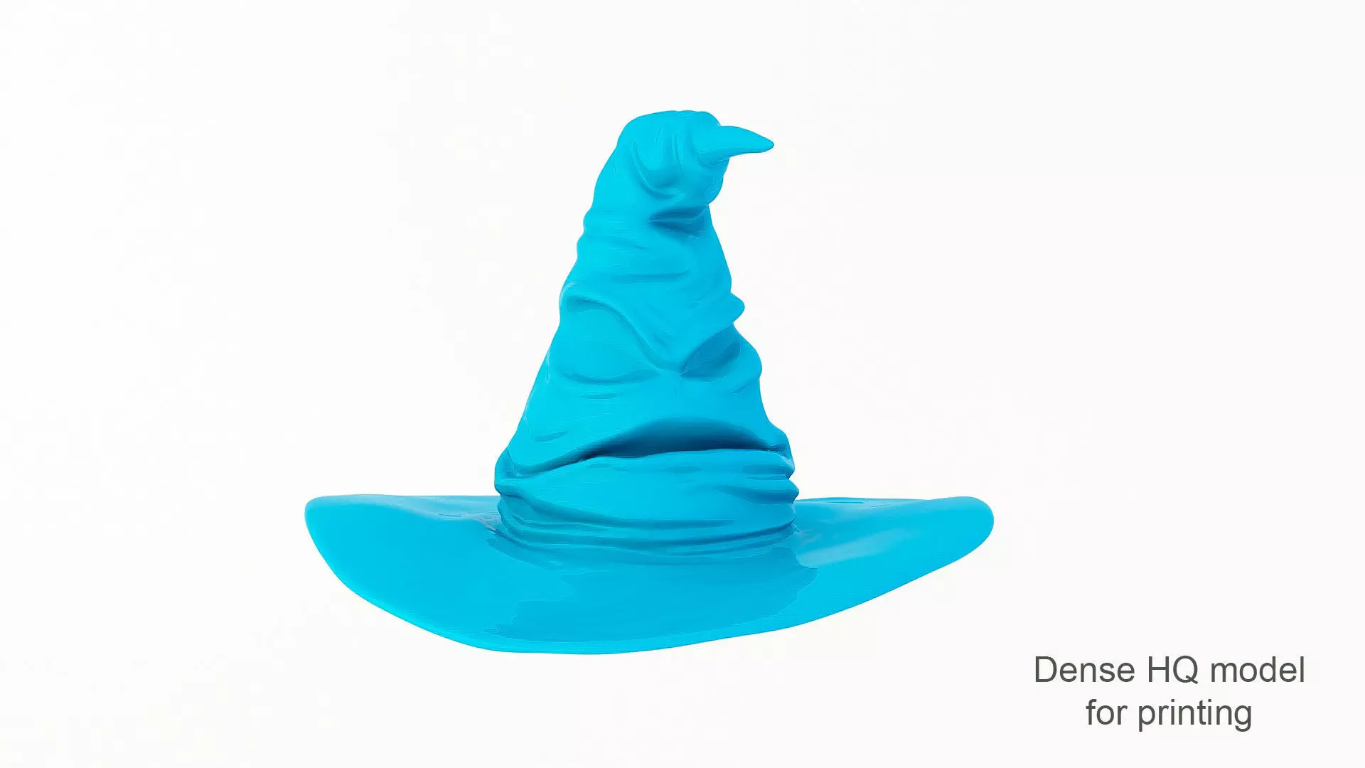 Harry potter - sorting hat - HQ and Low-poly 3D model_8