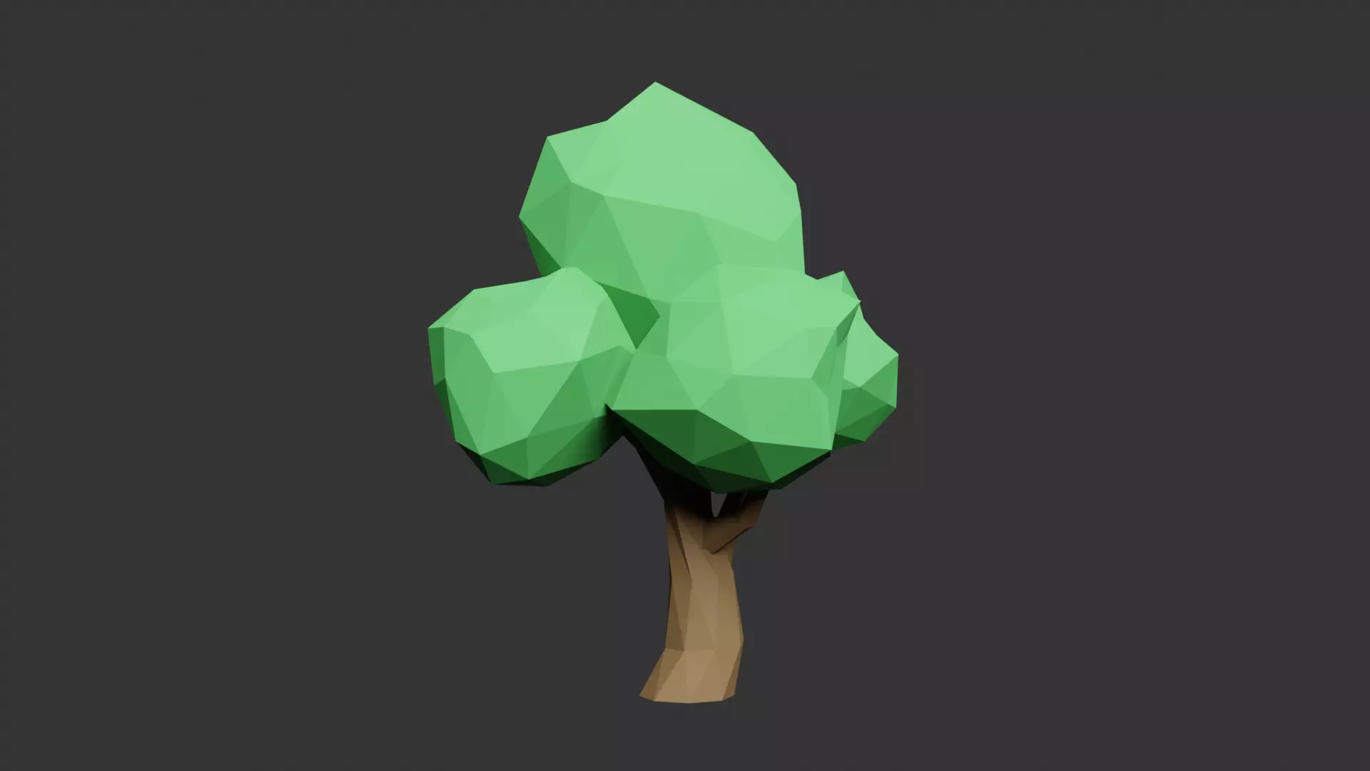 Lowpoly tree Free low-poly 3D model_0