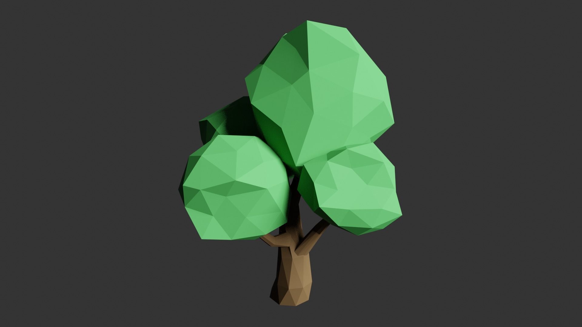 Lowpoly tree Free low-poly 3D model_1