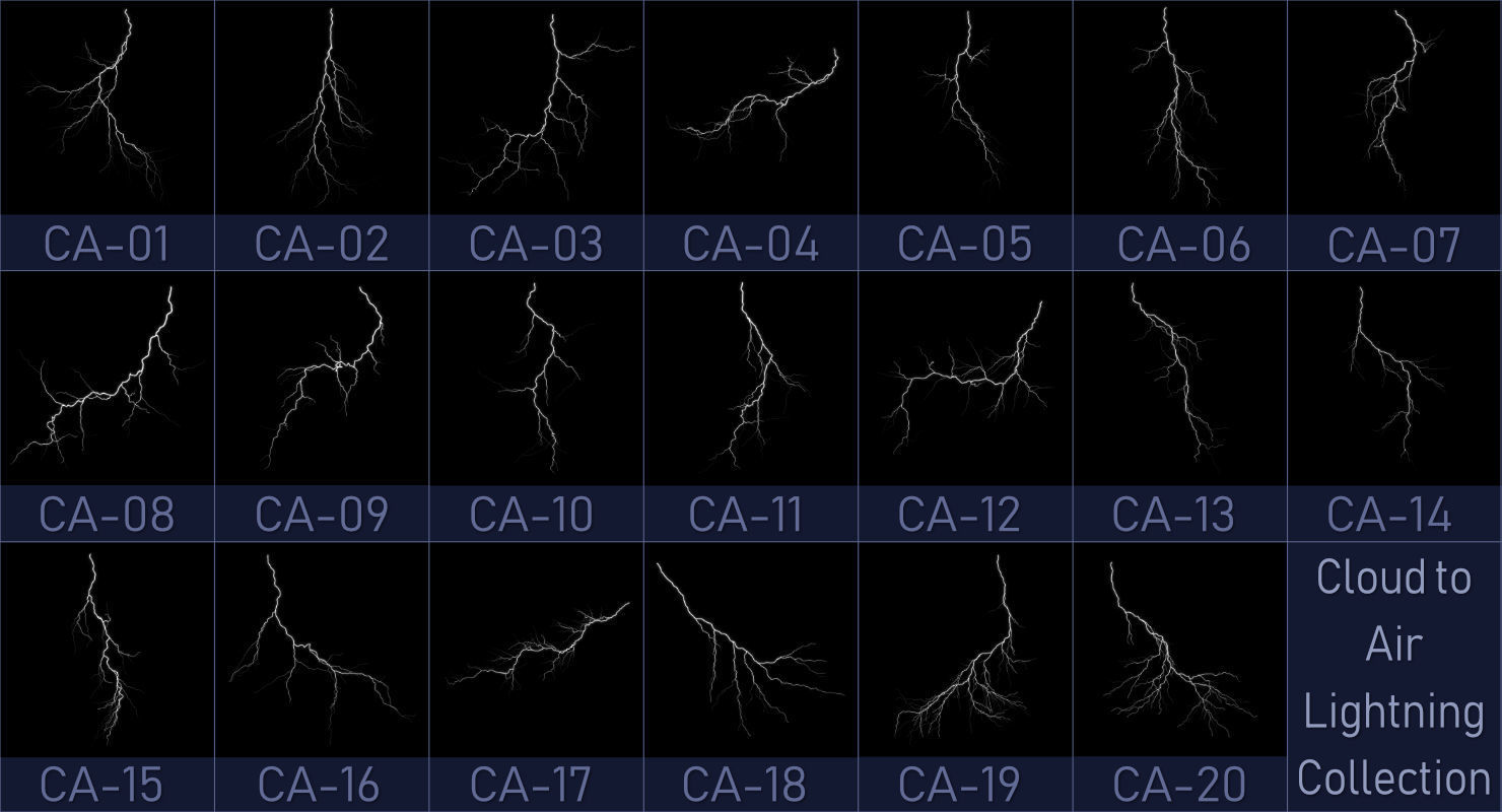 Realistic 3D Lightning Collection CA-01 - 20 _1