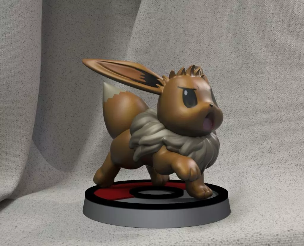 Eevee pokemon figurine Free 3D print model_0