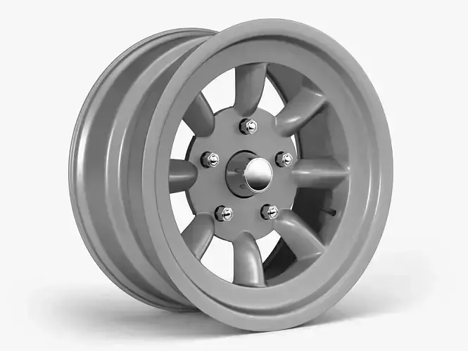 Mini Lite Wheel Low-poly 3D model
