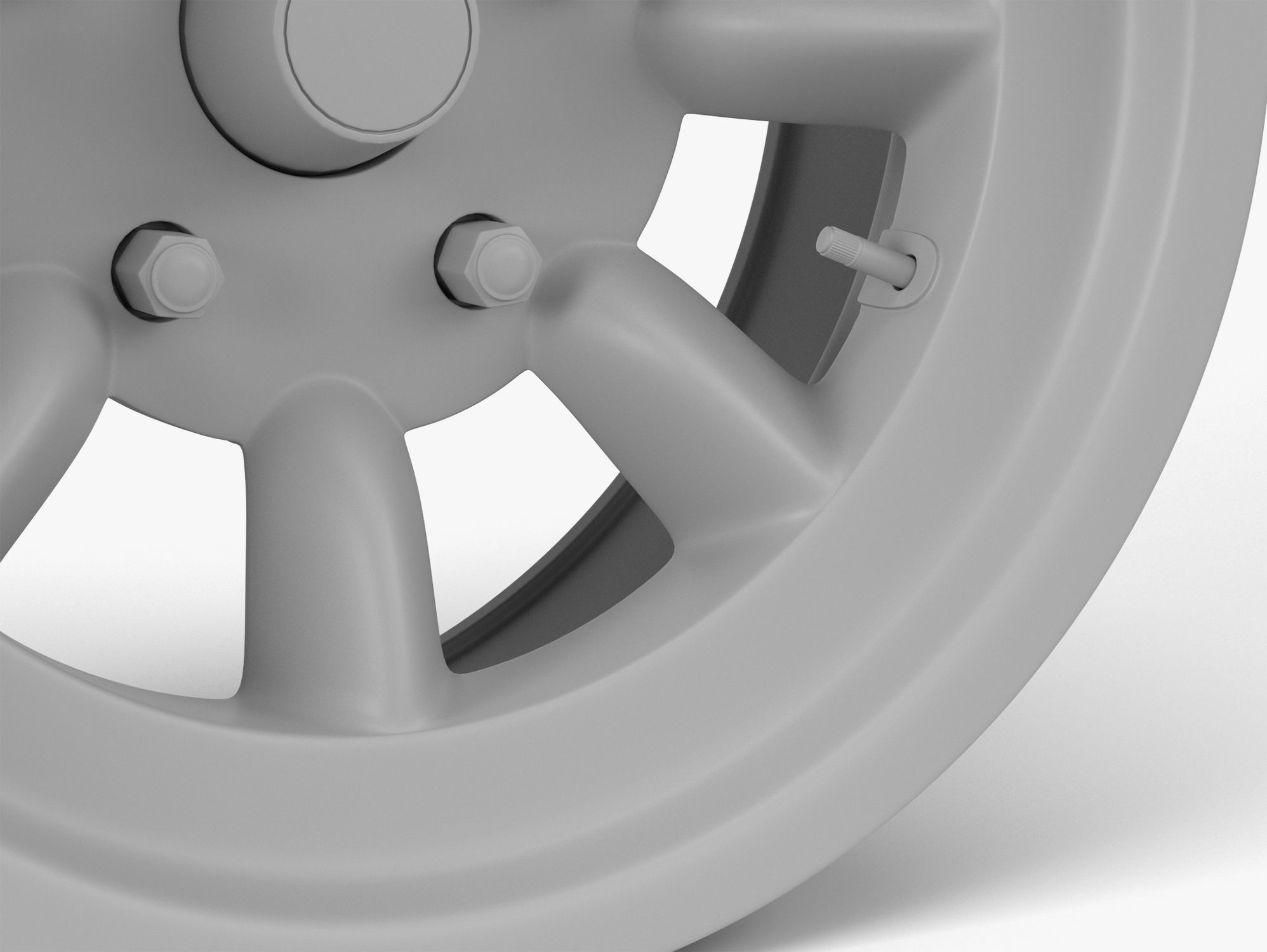Mini Lite Wheel Low-poly 3D model_4