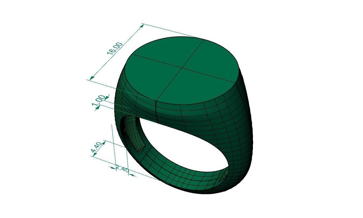 48 signet rings 3D print model_4