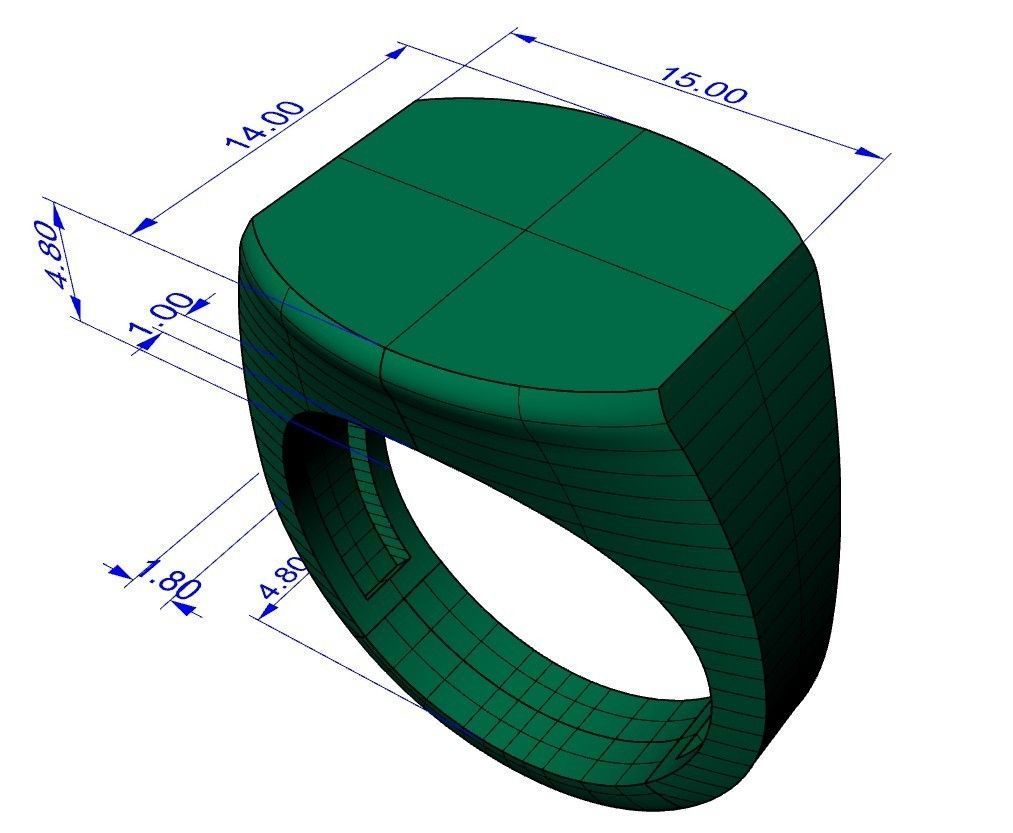 48 signet rings 3D print model_31