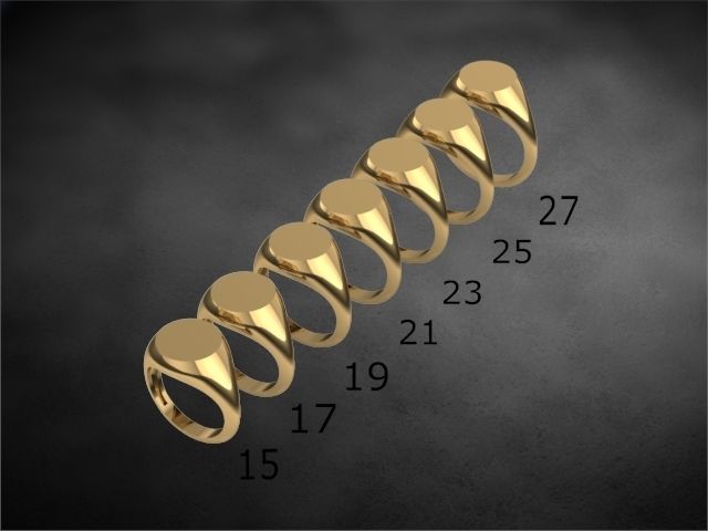 48 signet rings 3D print model_8