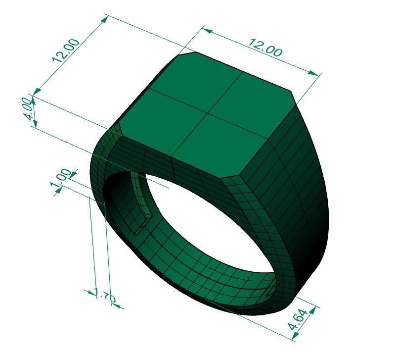48 signet rings 3D print model_14