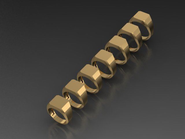 48 signet rings 3D print model_12