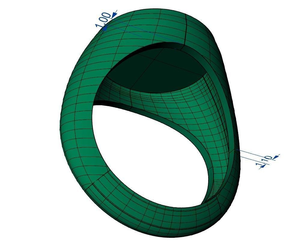 48 signet rings 3D print model_7