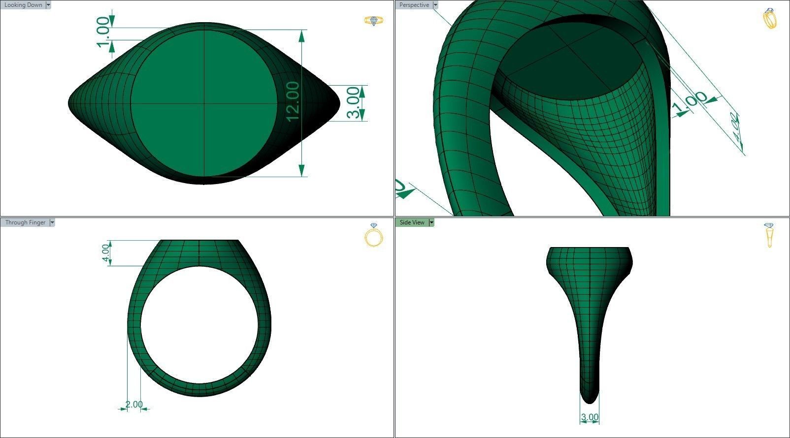 48 signet rings 3D print model_11