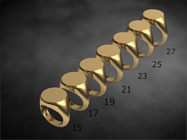 48 signet rings 3D print model_3