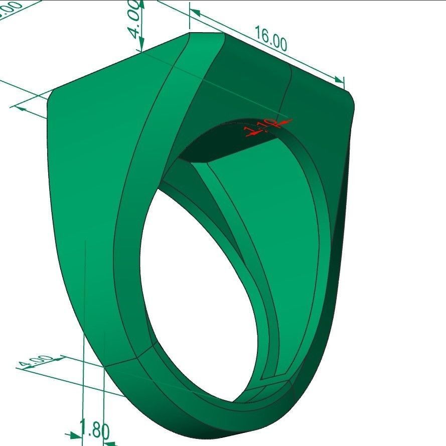 48 signet rings 3D print model_22