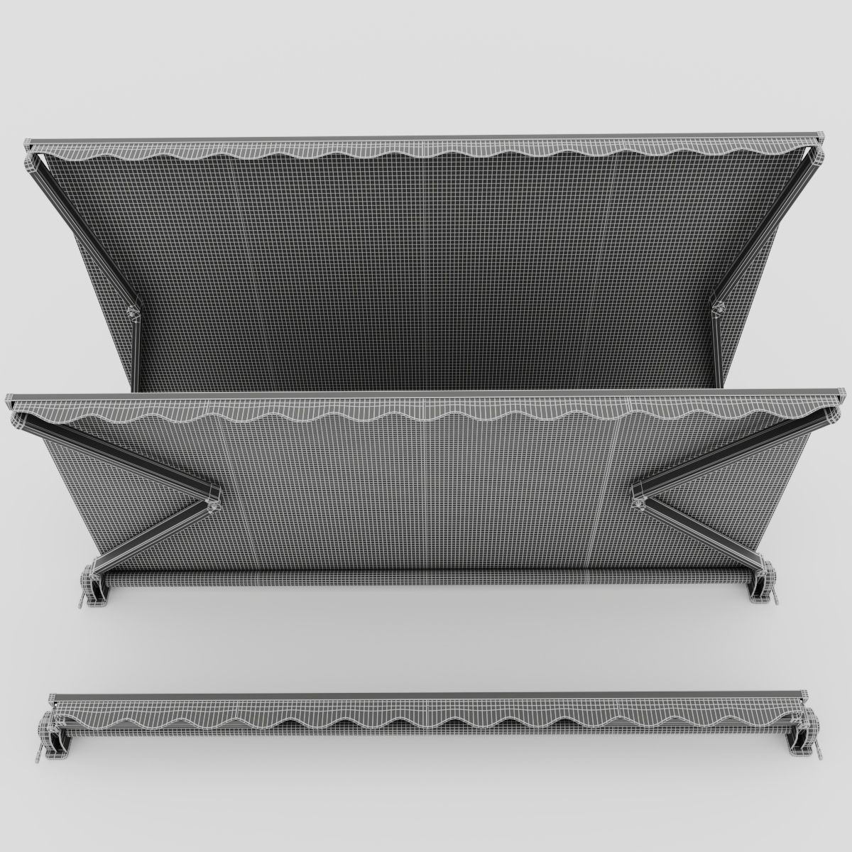 Casset awning  3D model_9
