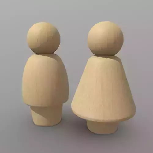 Wooden Toy People