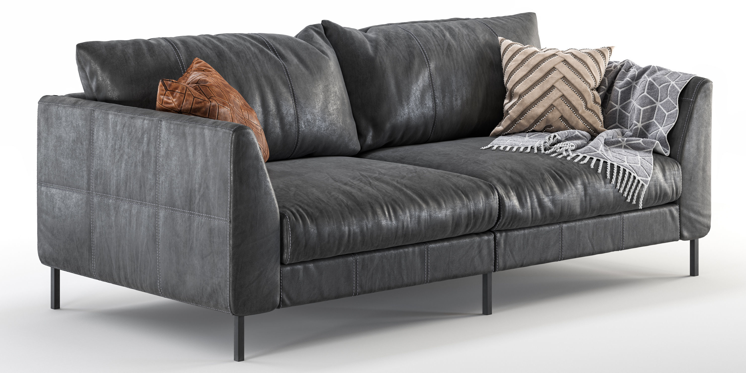 Loft sofa 220 cm 3D model_2