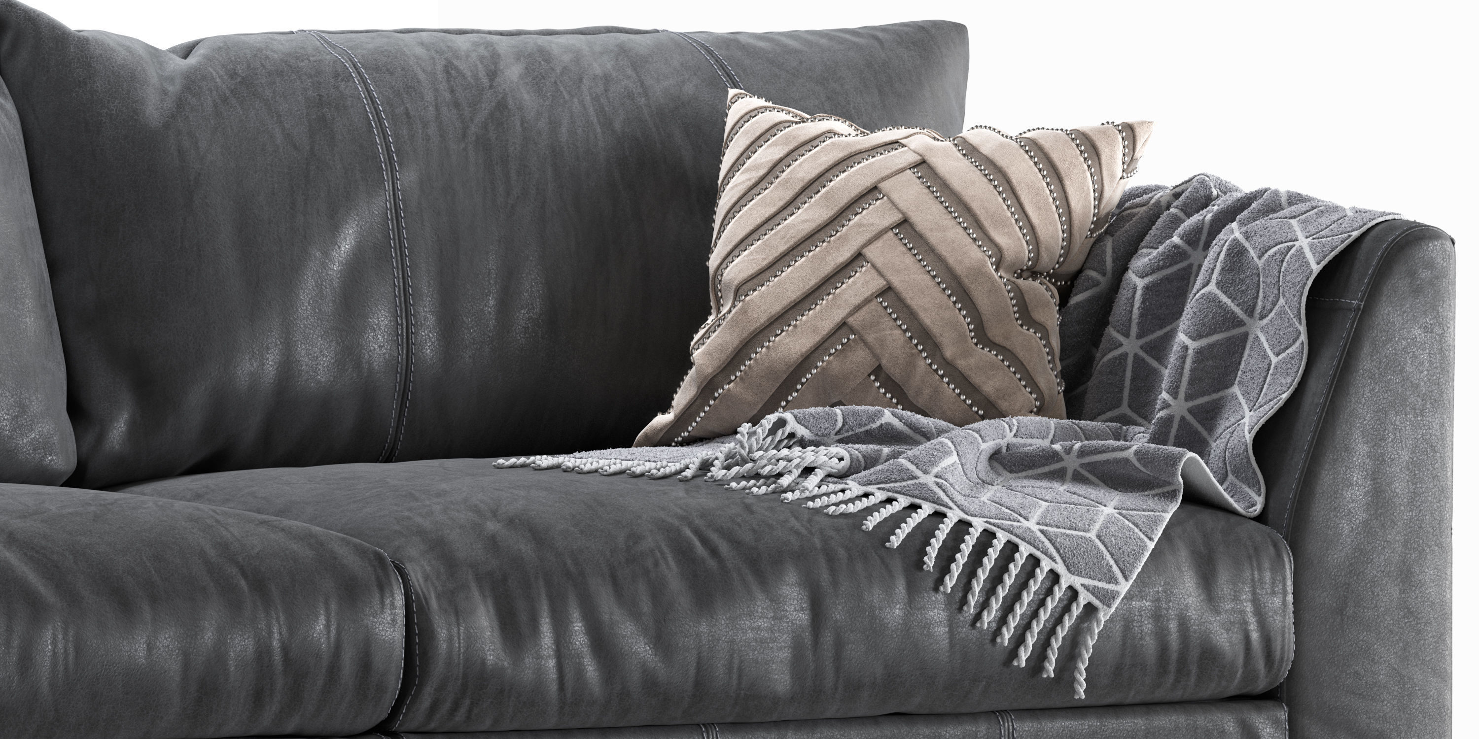 Loft sofa 220 cm 3D model_7