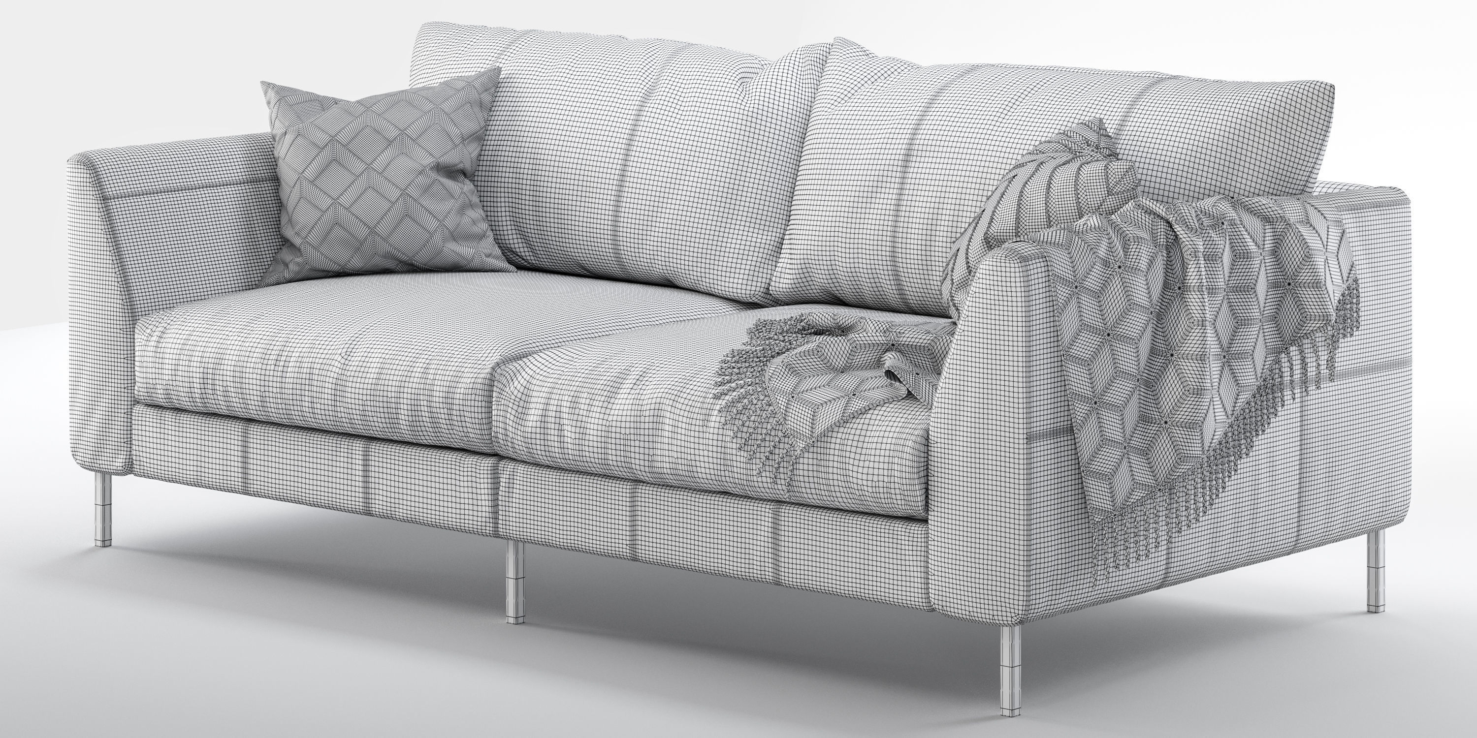 Loft sofa 220 cm 3D model_10