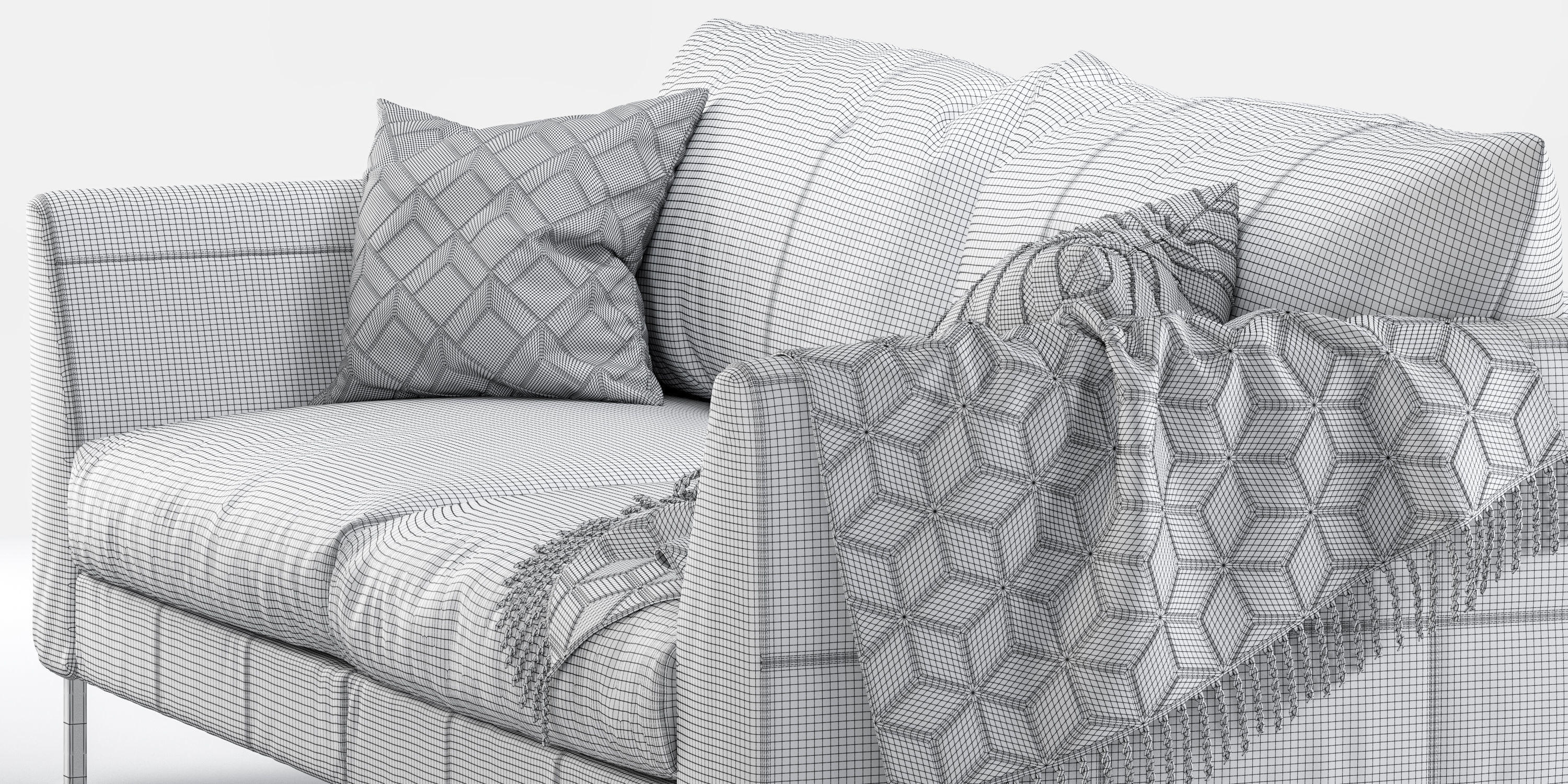 Loft sofa 220 cm 3D model_11