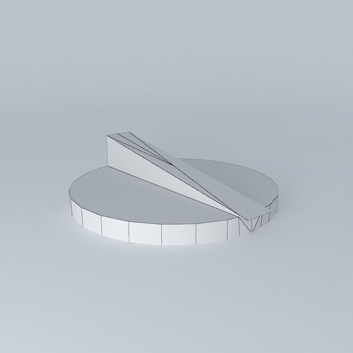 Steel pie chart Free 3D model_3
