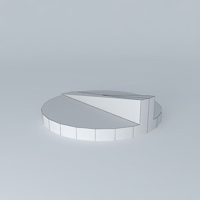 Steel pie chart Free 3D model_4