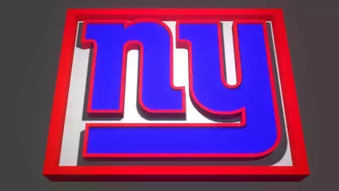 Replica of the New York Giants NFL logo