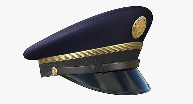 Army Service Cap PBR Low-poly 3D model
