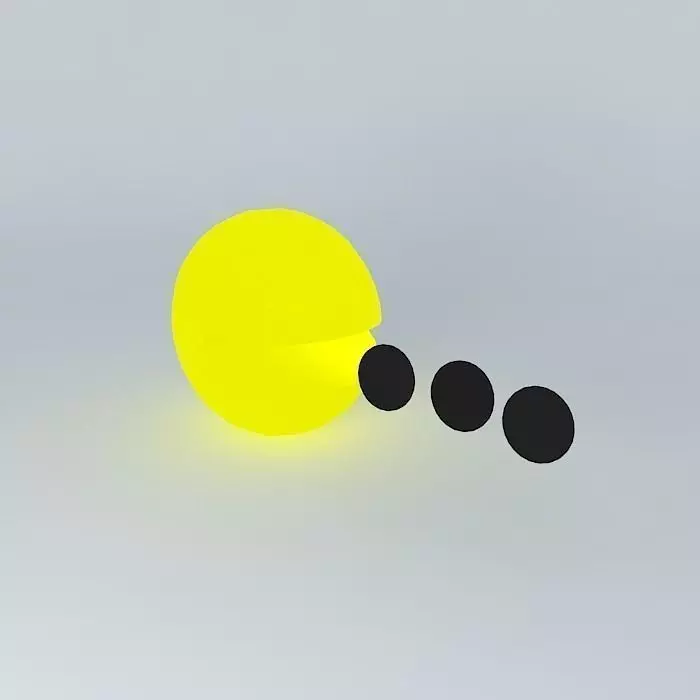 Pacman circle Free 3D model_0