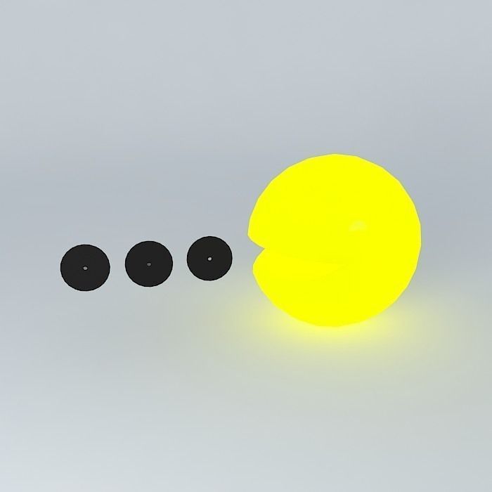 Pacman circle Free 3D model_2