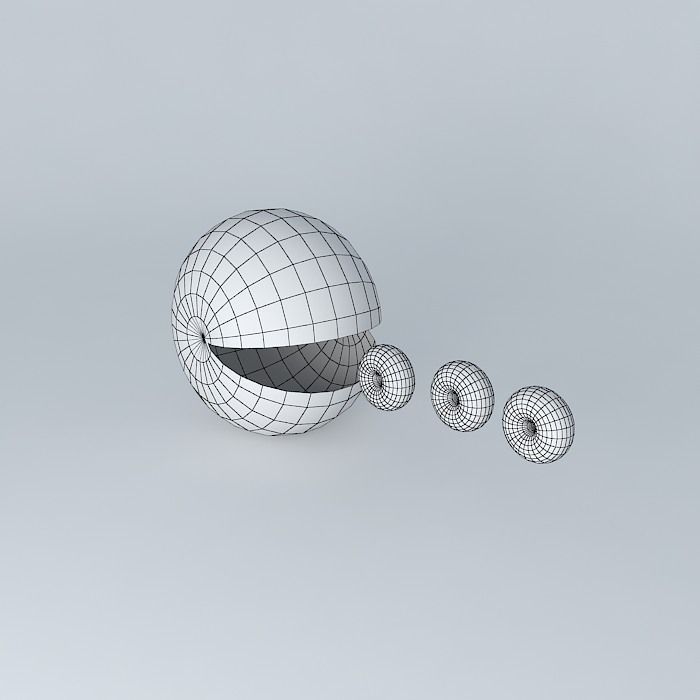 Pacman circle Free 3D model_3