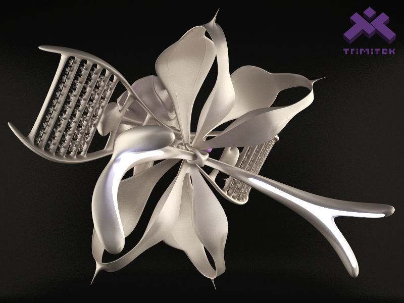 Alien Mothership with Fighters 3D model_12