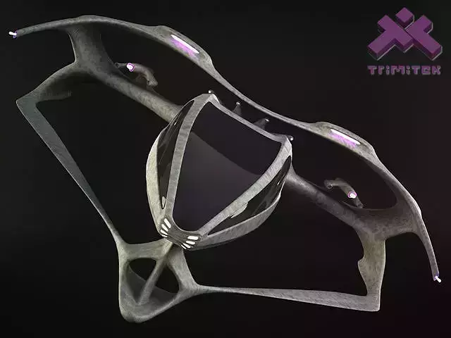 Alien Spaceship - big Fighter 3D model