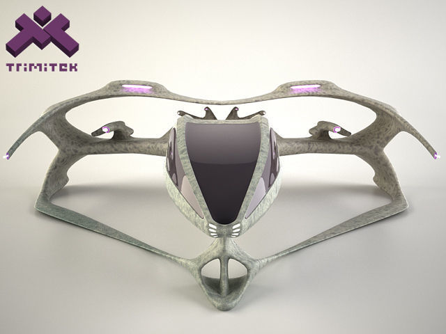 Alien Spaceship - big Fighter 3D model_2