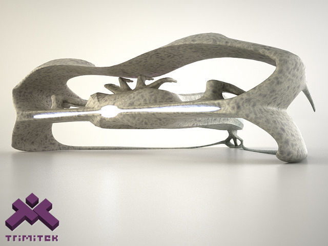 Alien Spaceship - big Fighter 3D model_10