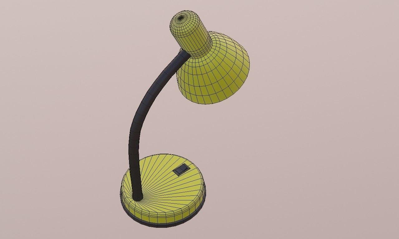 Simple desk lamp 3D model_5