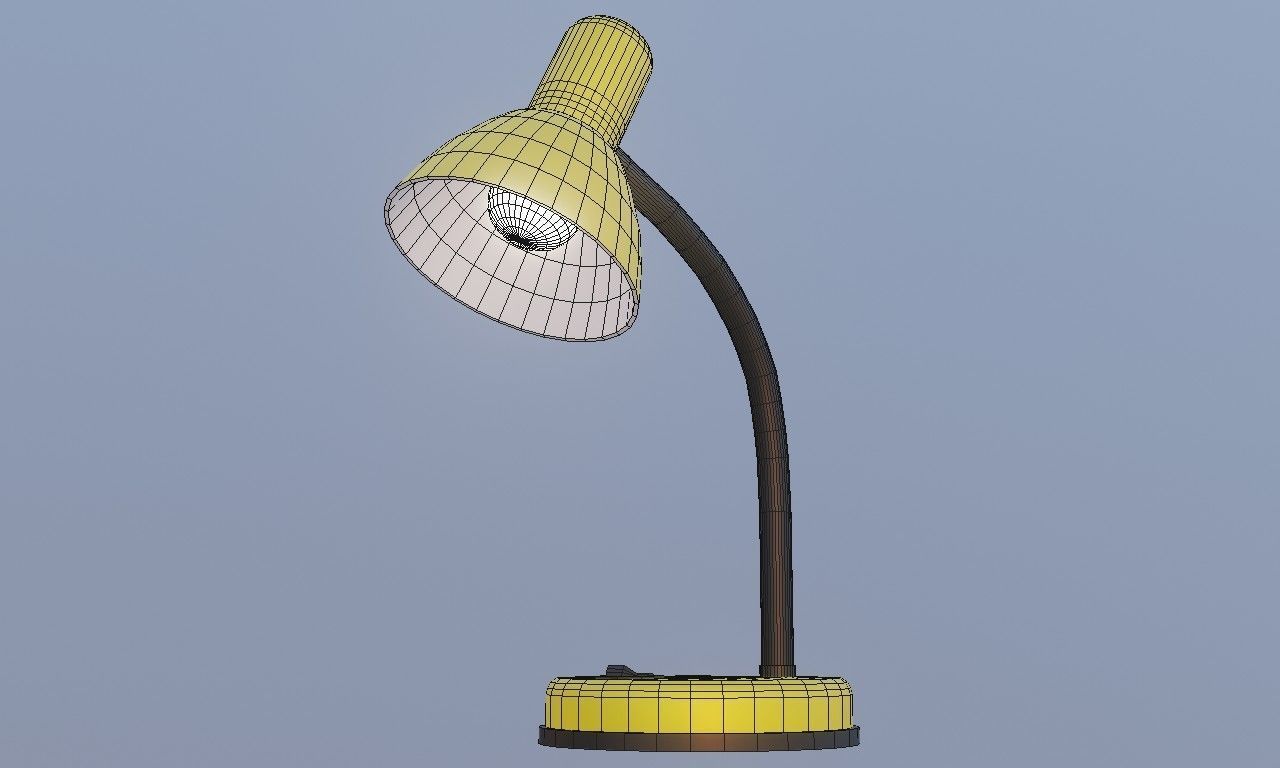 Simple desk lamp 3D model_3